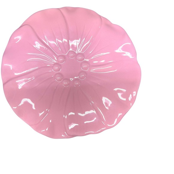 Pink & White Daisy Polka-Dots Coffee Mug‎ Tea & Flower Plate Set New - Picture 4 of 9